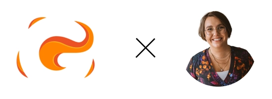 Znak współpracy: logo Gamfi i zdjęcie Mai Gojtowskiej